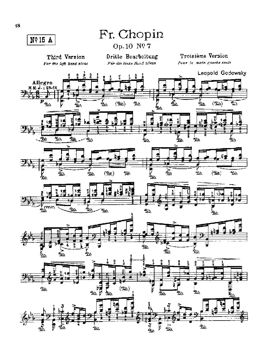 53首以肖邦练习曲为素材而作的练习曲（No.15A）