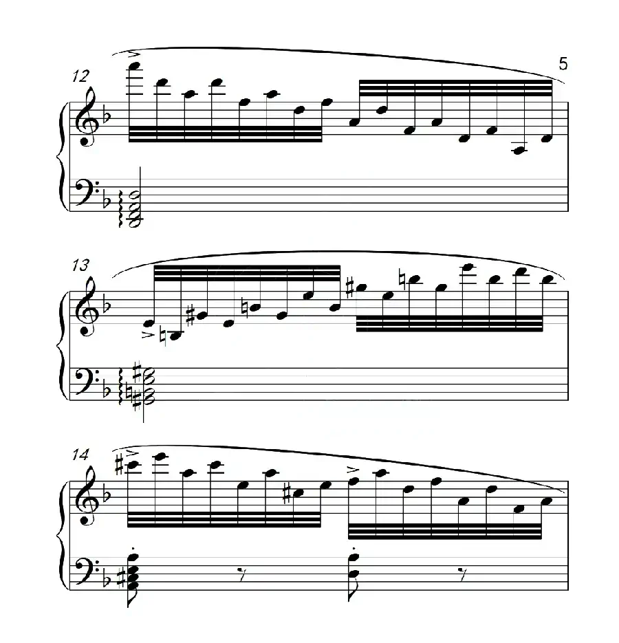 第六级 练习曲（中国音乐学院钢琴考级作品1~6级）