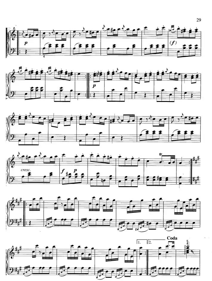 土耳其进行曲（带指法）