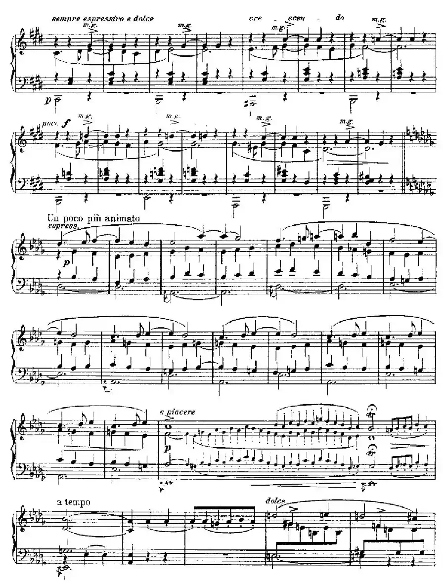 4 Valses Caprice（4首随想圆舞曲）（Op.38 No. 2 in D-flat）