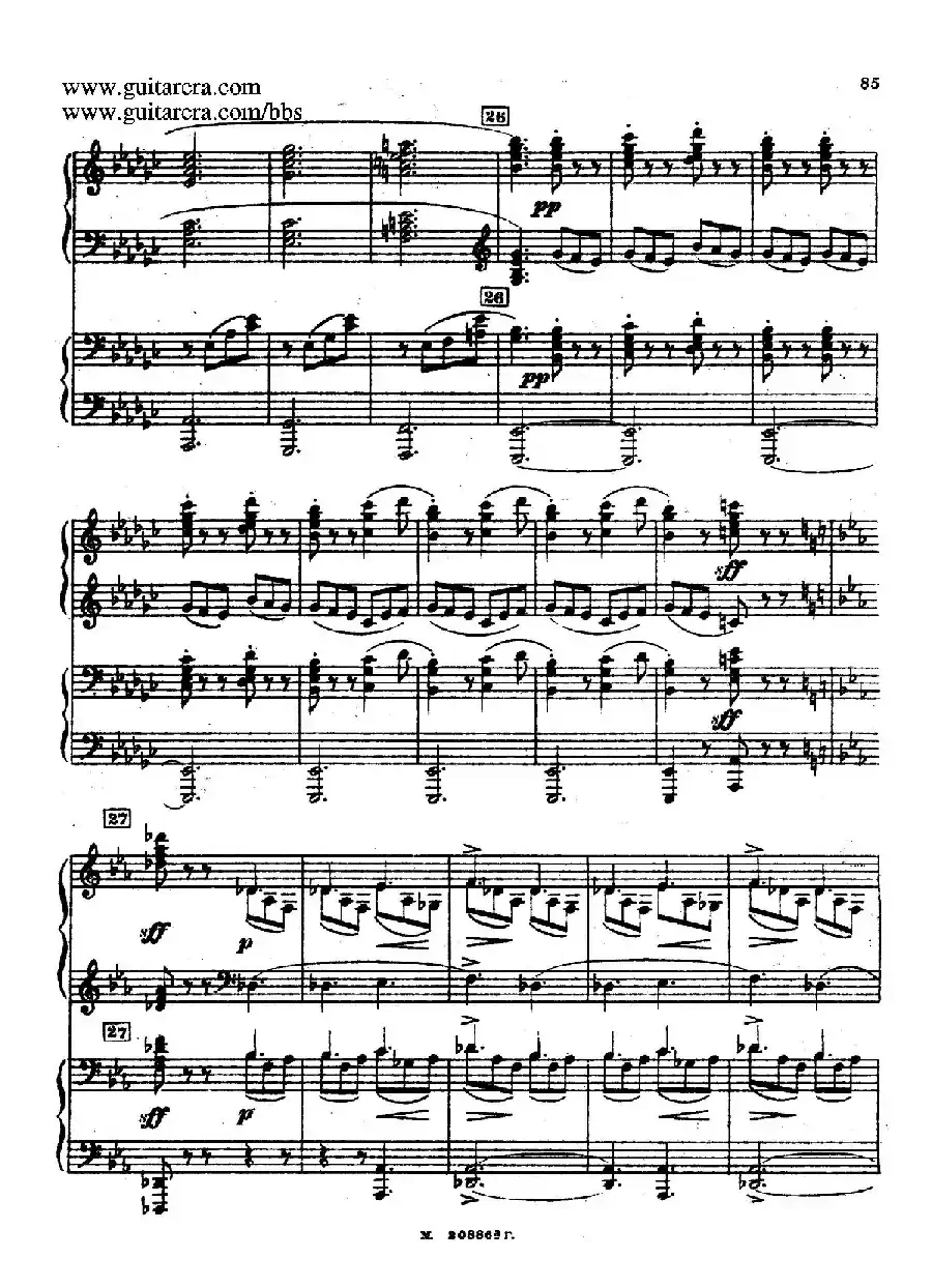 第二双钢琴组曲 Suite for Two Pianos No.2 Op.17（4. 塔兰泰拉舞曲 Tarantella）