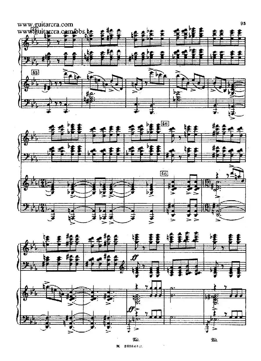 第二双钢琴组曲 Suite for Two Pianos No.2 Op.17（4. 塔兰泰拉舞曲 Tarantella）
