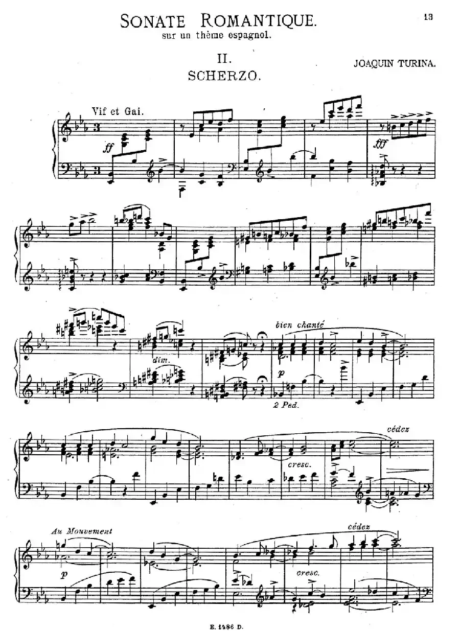 Sonate Romantique Op.3（浪漫奏鸣曲·Ⅱ）