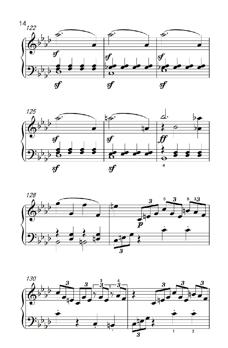 奏鸣曲 Opus 2 Nr.1 第四乐章(贝多芬奏鸣曲集 1)