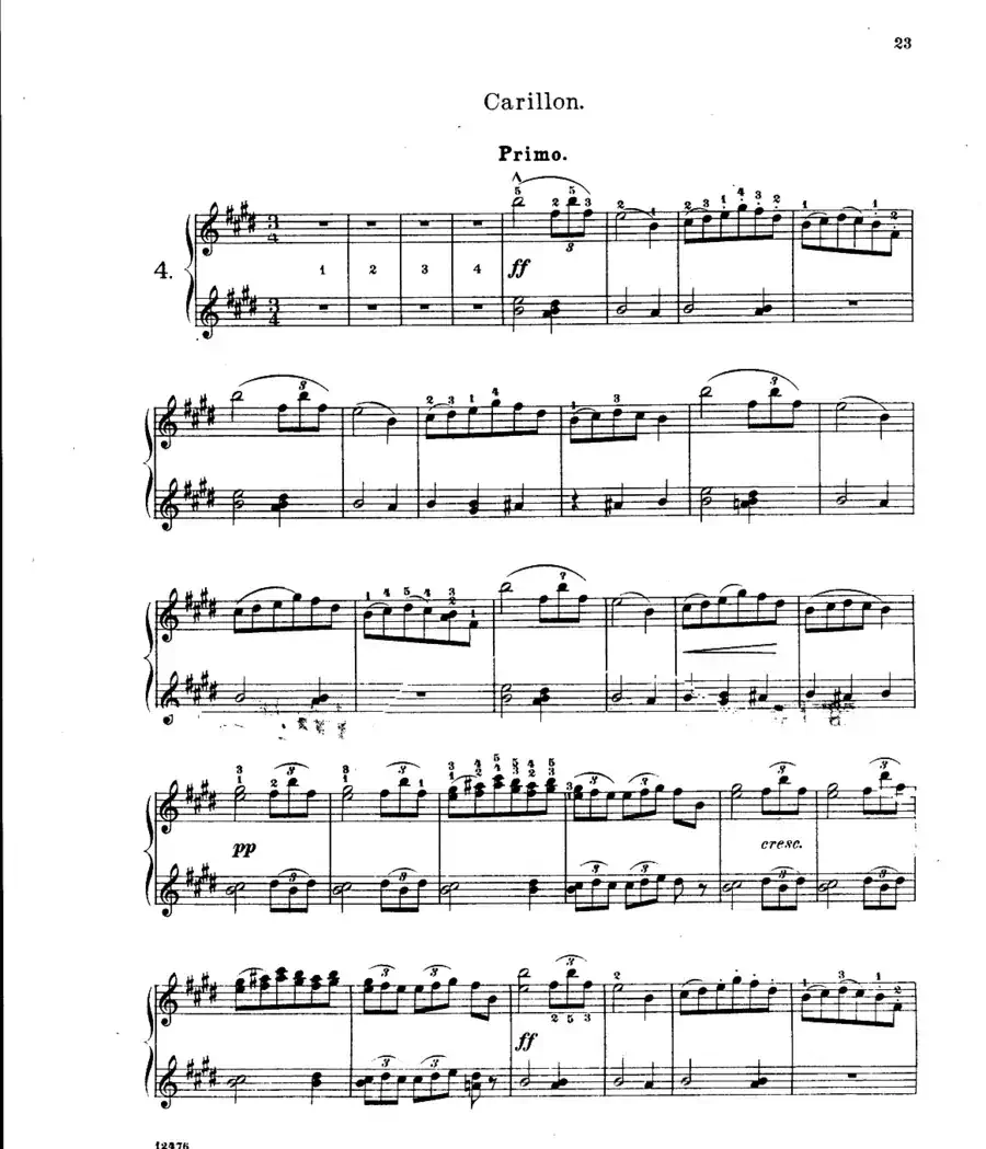L'Arlesienne Suite No·1（阿莱城姑娘·第一组曲·四手联弹）