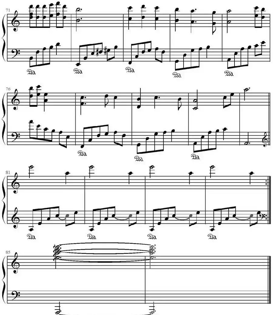 匆匆那年(文武贝钢琴编配)