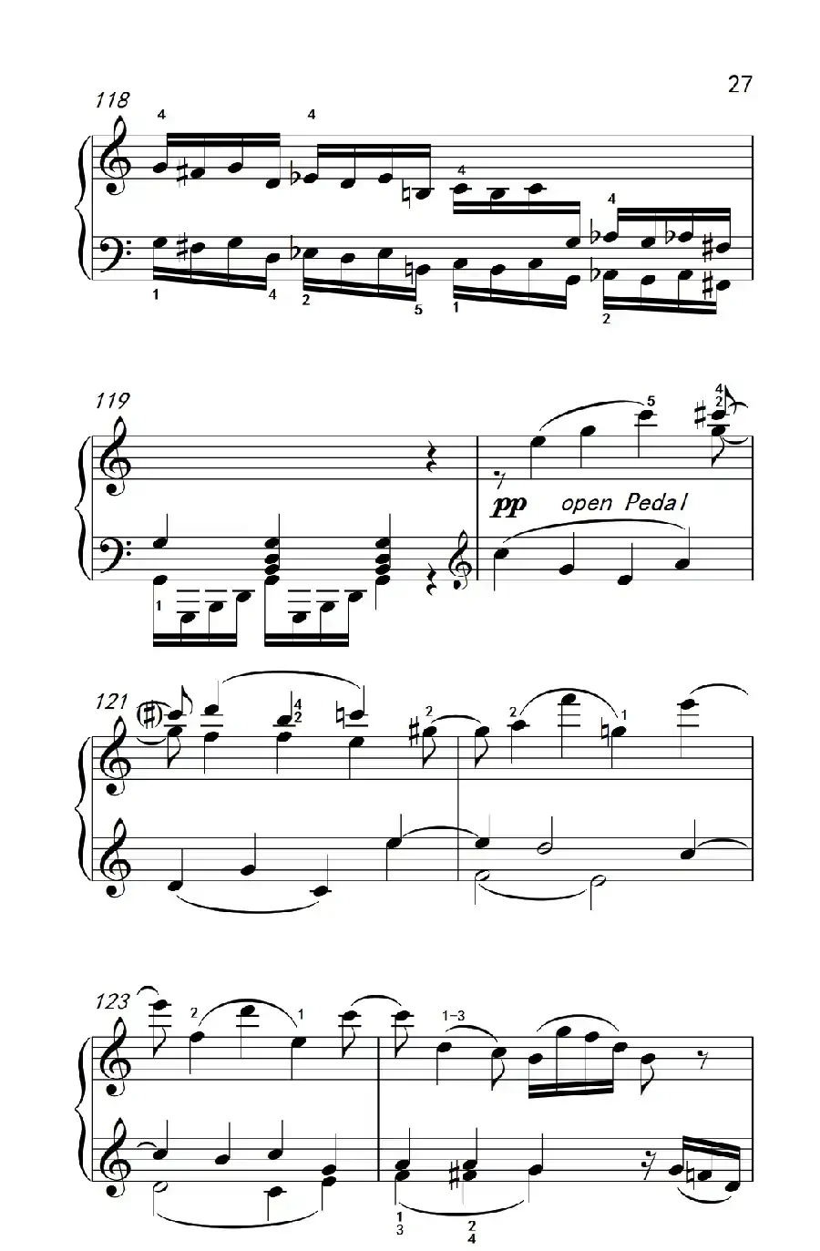 第九级1.C大调奏鸣曲 第一乐章 Hob.XVI 50（中央音乐学院 钢琴（业余）考级教程 7-9级）