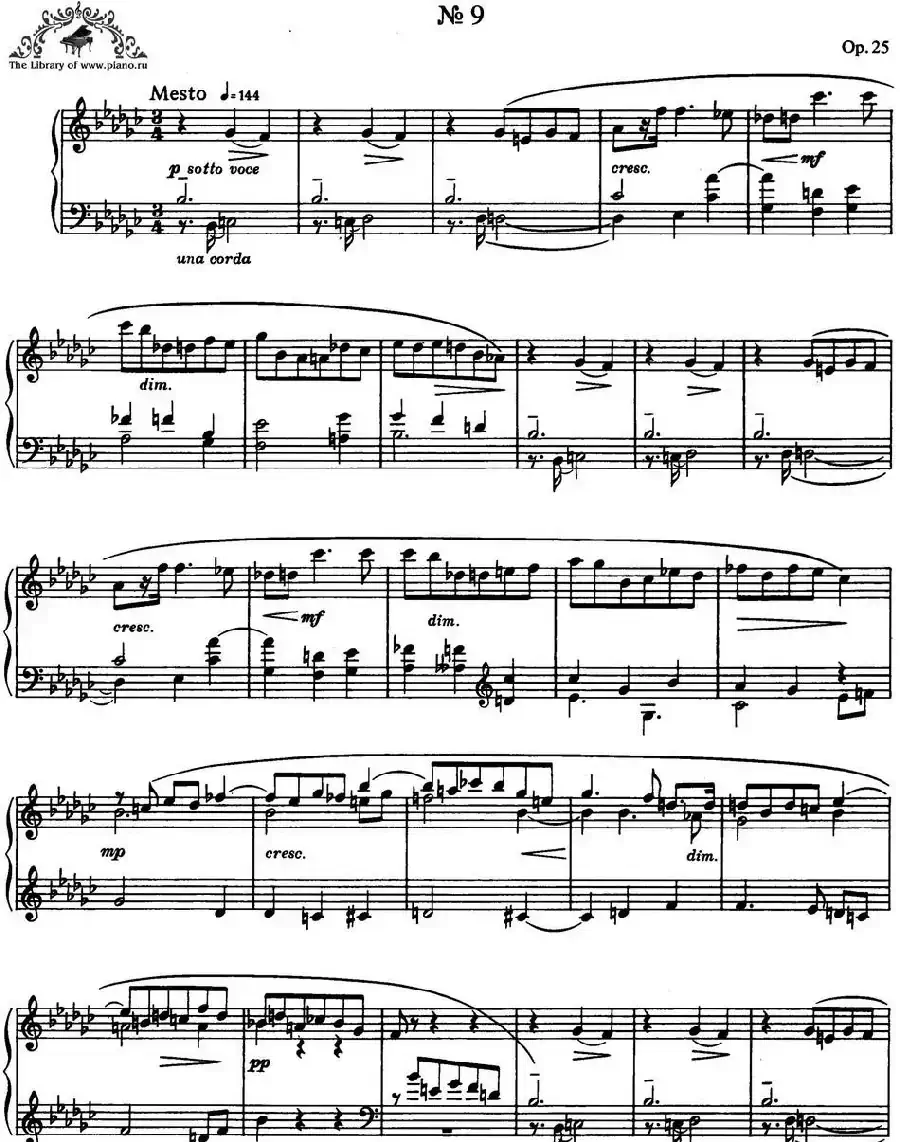9首玛祖卡舞曲 Op.25（No.9）