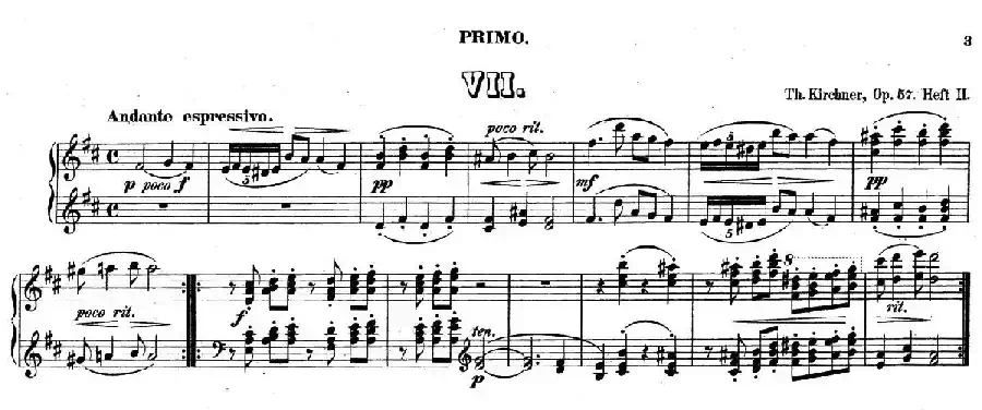 Zwolf Original-Compositionen fur Pianoforte zu 4 Handen Op.57（12首四手联弹小品·7）