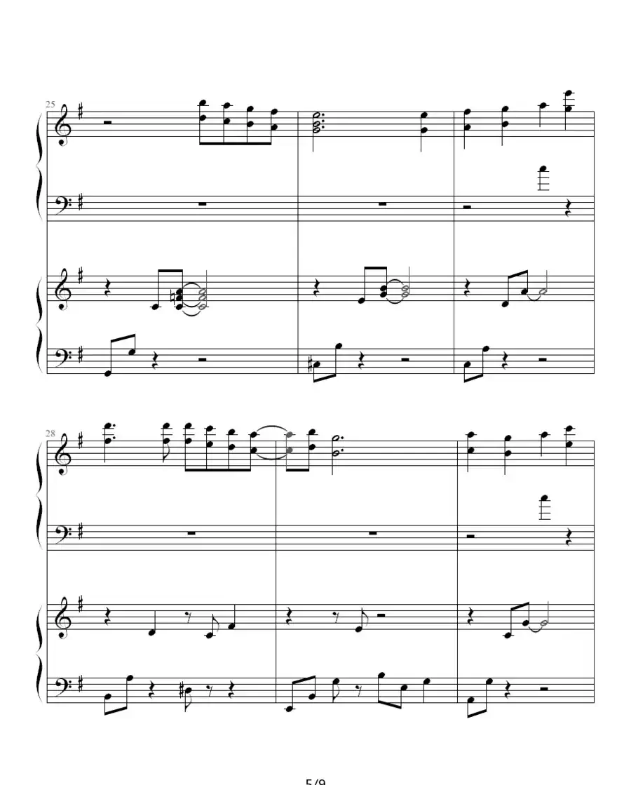 大好きだよ（双钢琴）