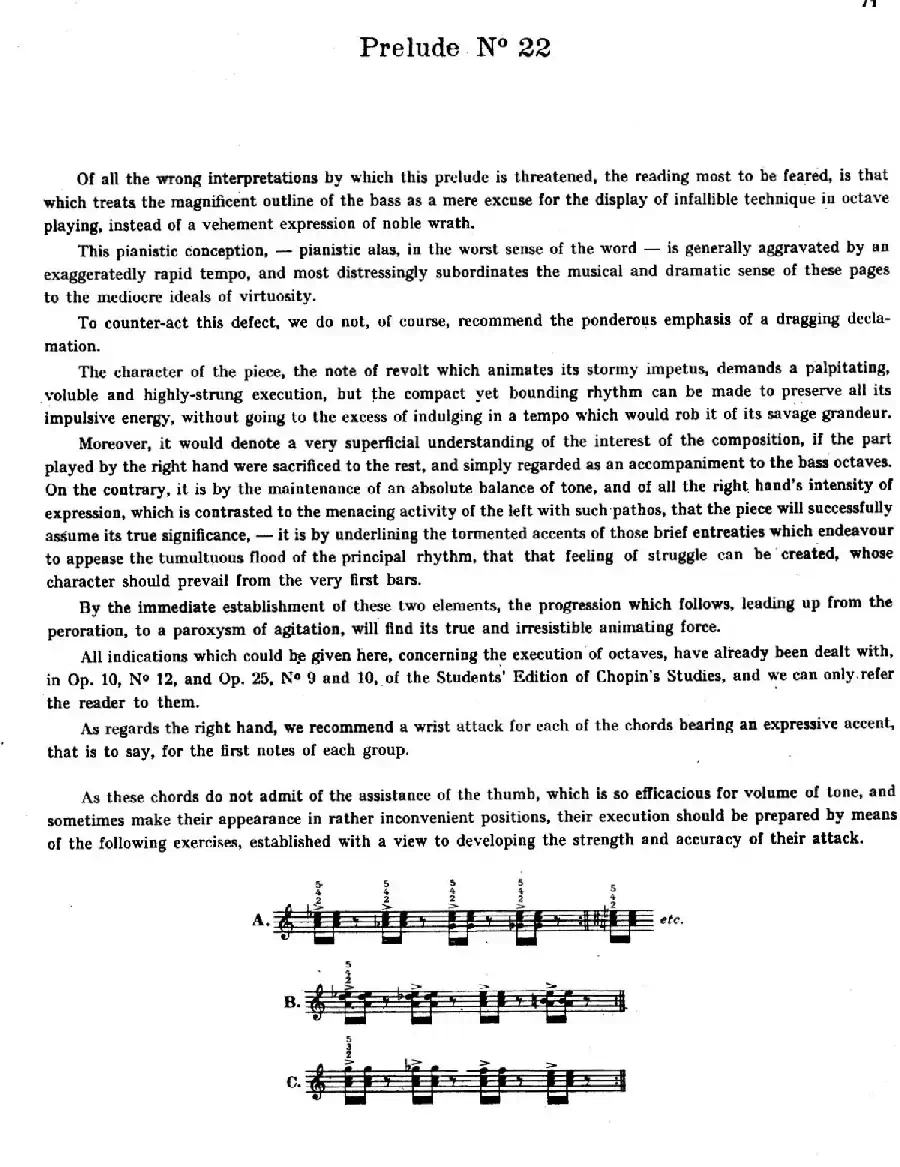 Preludes Op.28（24首前奏曲·22）
