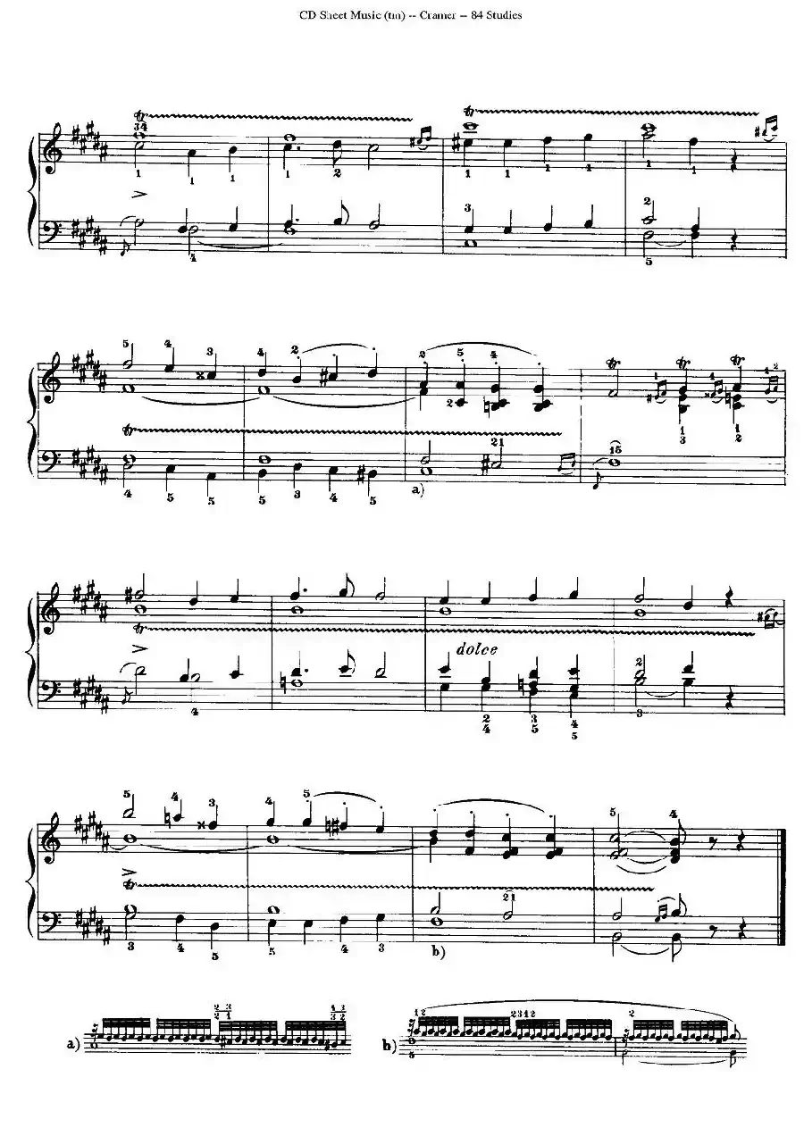 Cramer - 84 exercices（11—15）（克拉莫84首钢琴练习曲）