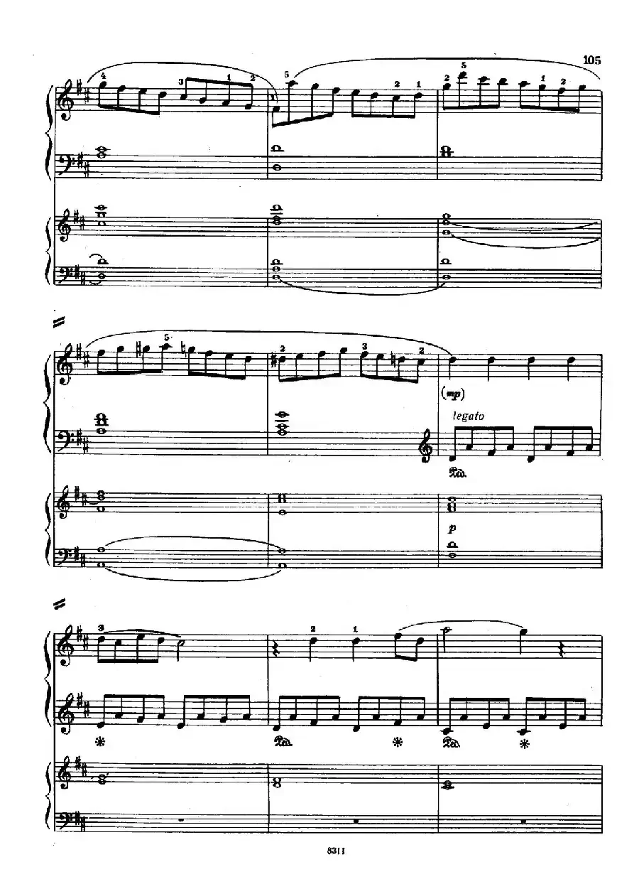 Concerto no 5 K 175 - 2 Piano（Ⅲ）