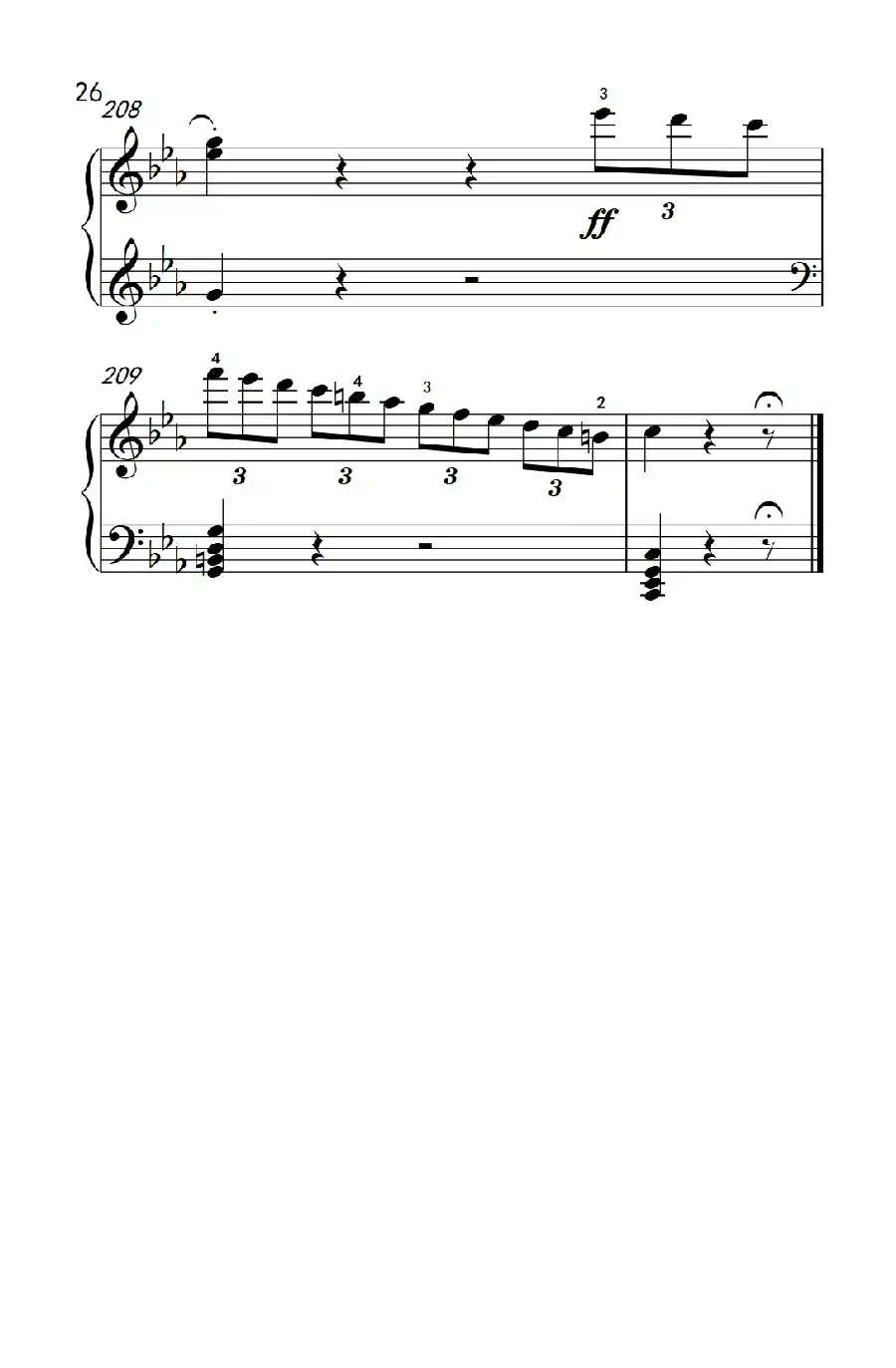 第八钢琴奏鸣曲（悲怆） 快板的回旋曲