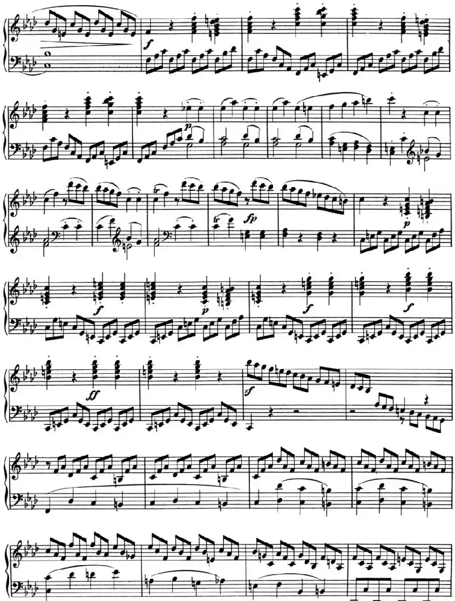 贝多芬钢琴奏鸣曲01 f小调 Op.2 No.1 F minor