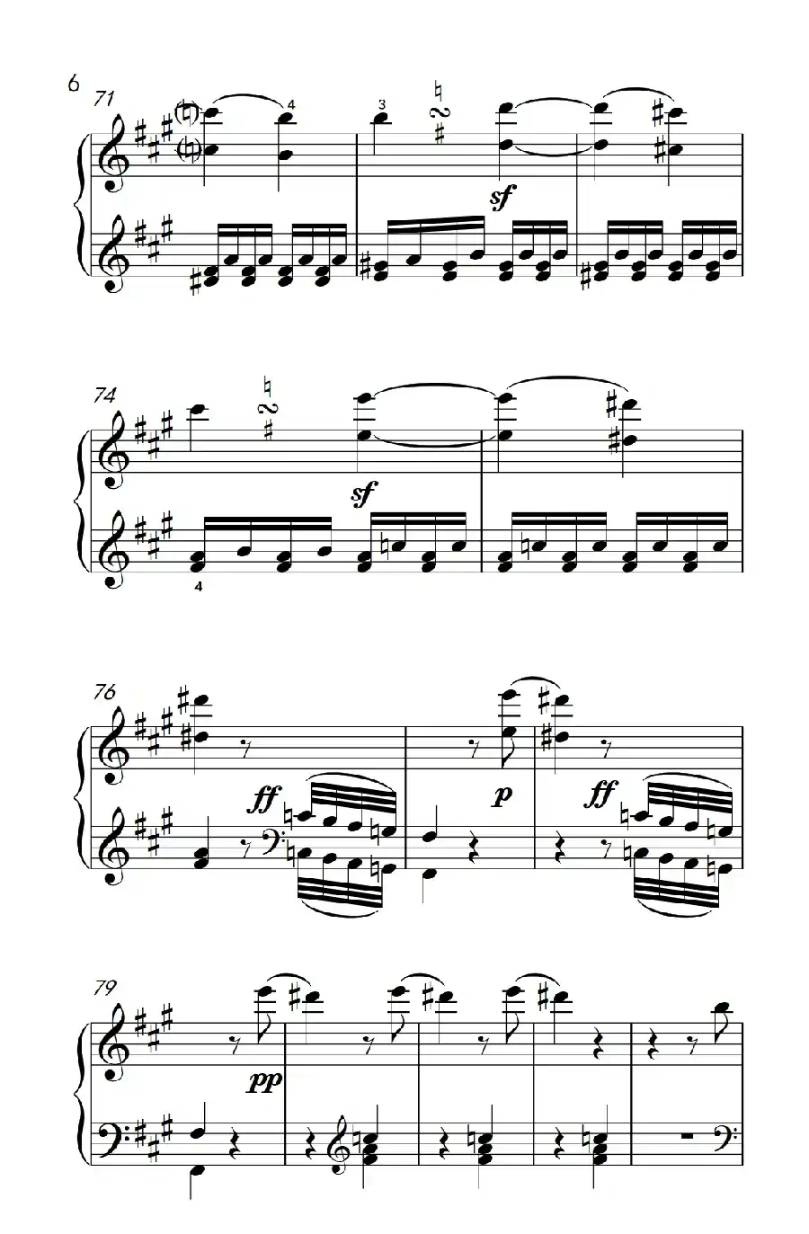 奏鸣曲 Opus 2 Nr.2 第一乐章(贝多芬奏鸣曲集 1)