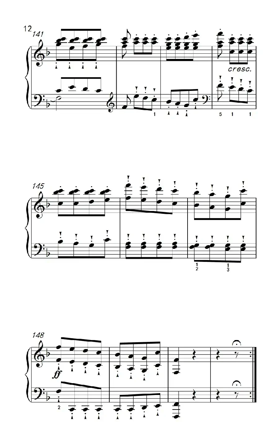 奏鸣曲 Opus 10 Nr.2 第三乐章（贝多芬奏鸣曲集 2）
