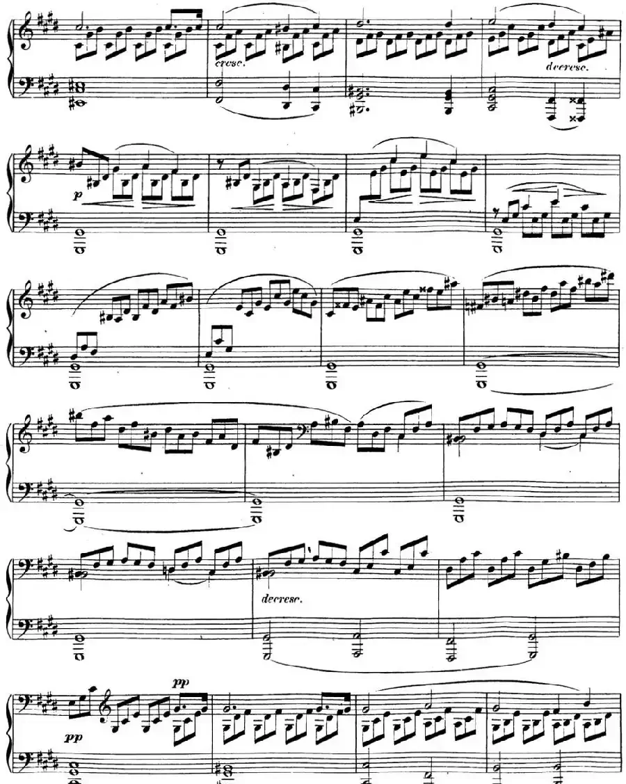 贝多芬钢琴奏鸣曲14 月光 升c小调 Op.27 No.2 C-sharp minor