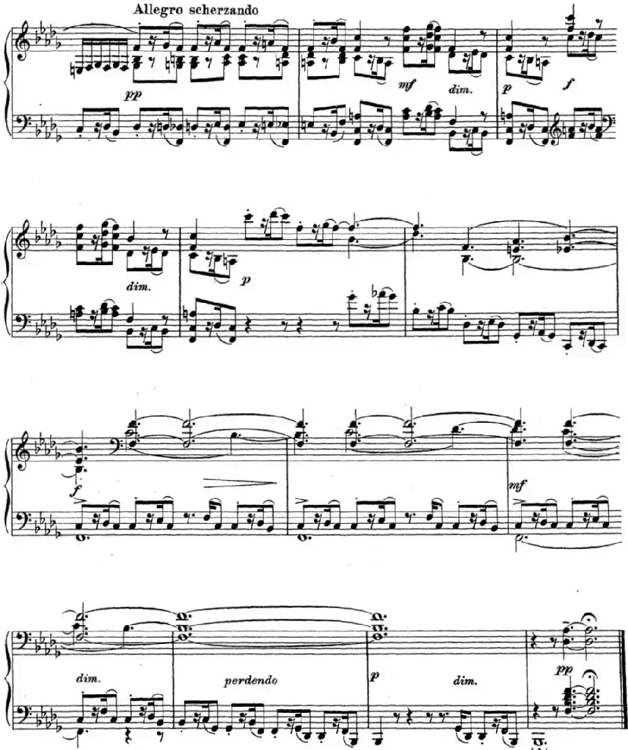 拉赫玛尼诺夫 钢琴前奏曲13 降B小调 Op.32 No.2