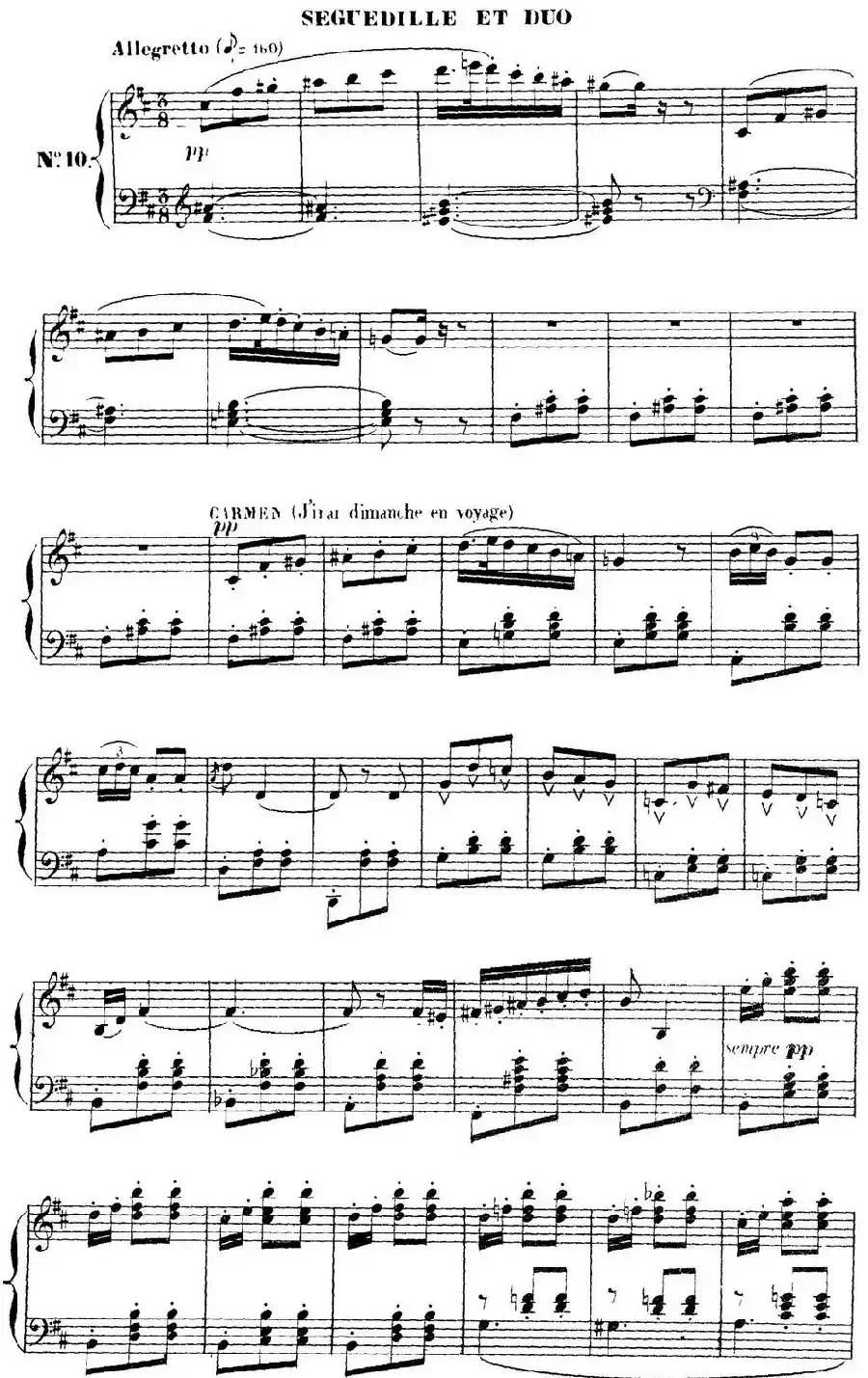 Carmen for Solo Piano（卡门全剧钢琴独奏版）（No.10）