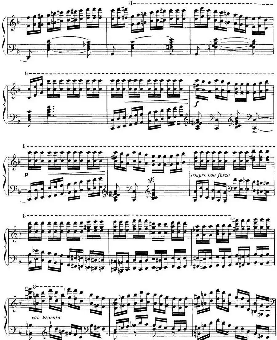 15 Etudes de Virtuosité Op.72 No.9（十五首钢琴练习曲之九）