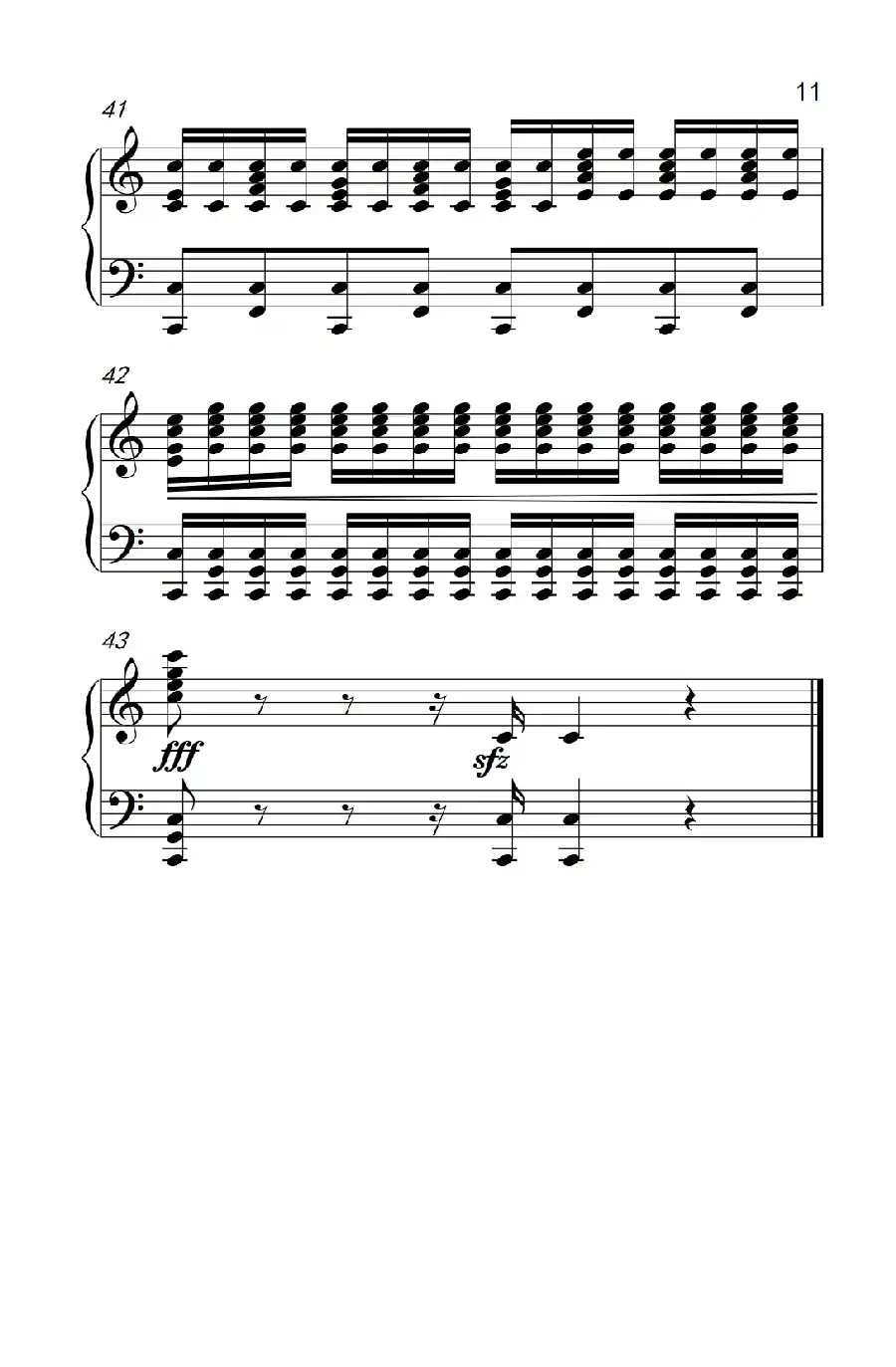 莫什科夫斯基 钢琴练习曲(第四首)