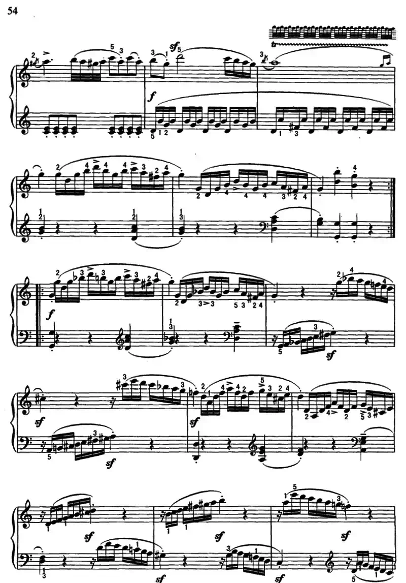 C大调小奏鸣曲第一乐章（莫扎特作曲版）