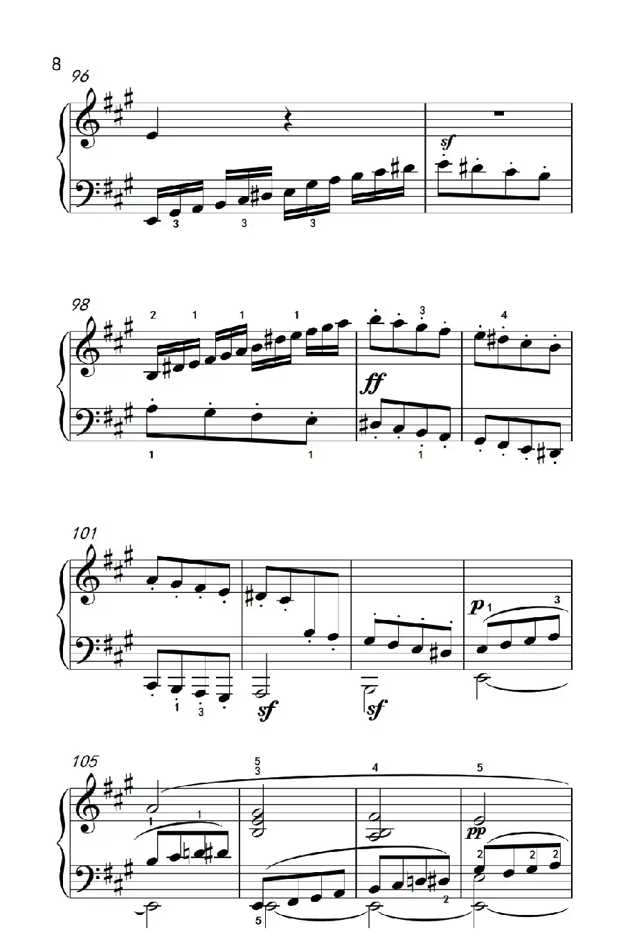 奏鸣曲 Opus 2 Nr.2 第一乐章(贝多芬奏鸣曲集 1)