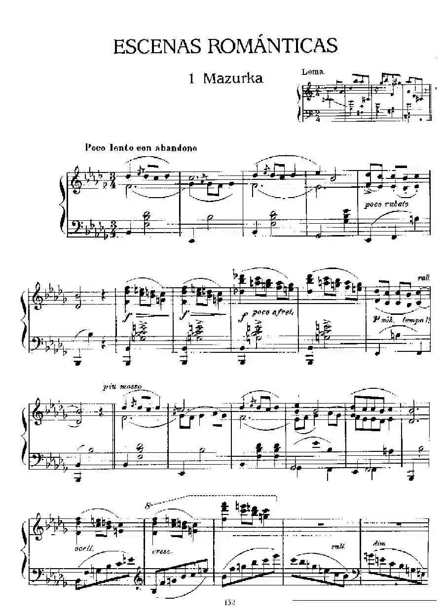 Escenas Románticas（浪漫的场景·1）