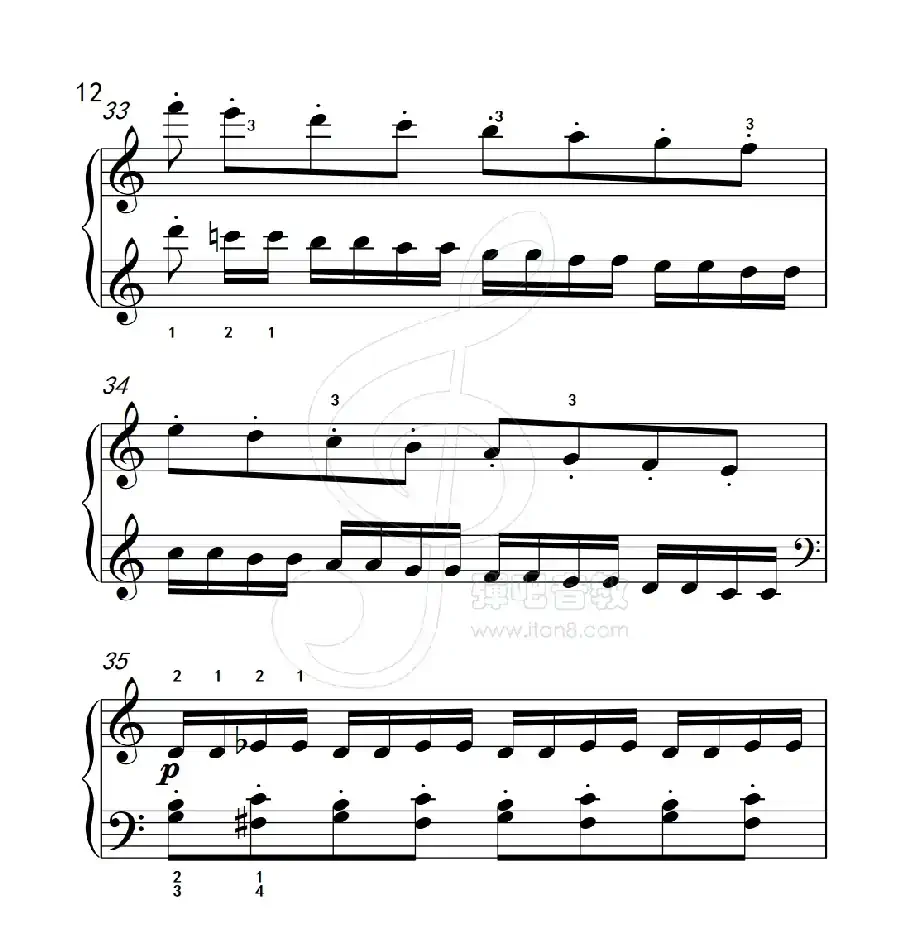 练习曲 12(克拉莫钢琴练习曲60首)