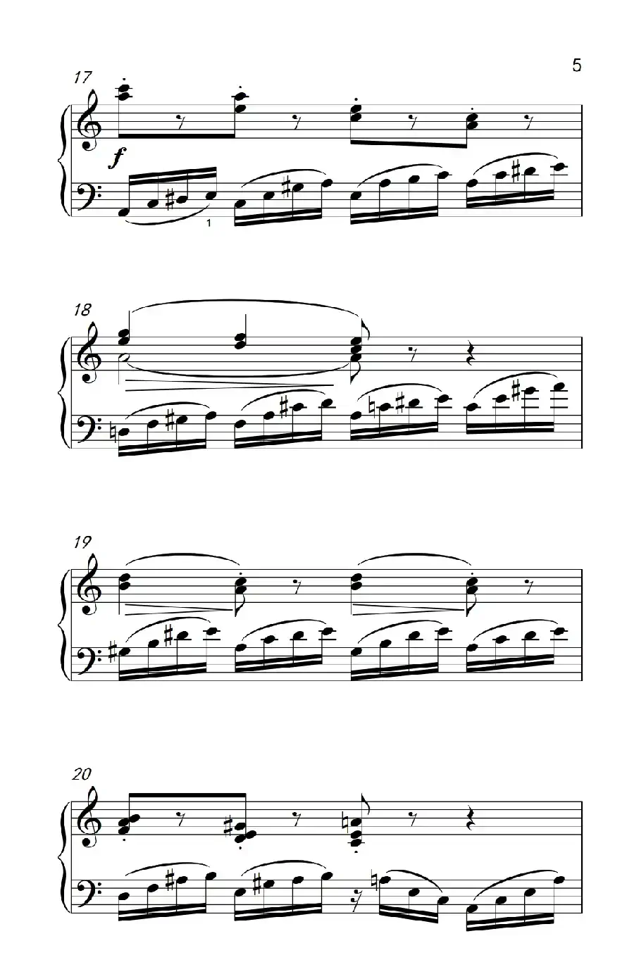 第六级 3. 练习曲（中央音乐学院 钢琴（业余）考级教程 4-6级）