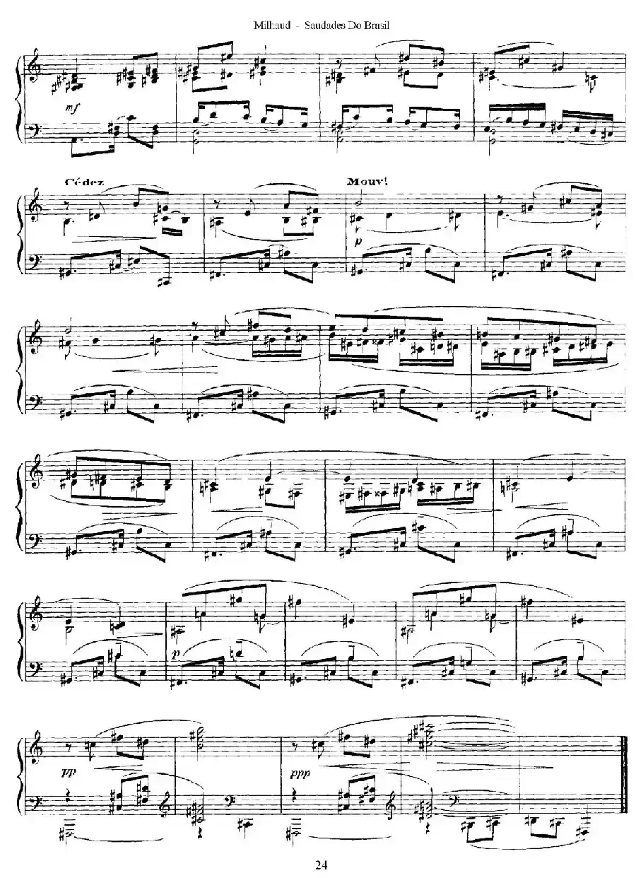 Saudados do Brasil Op.67（巴西回忆·XII）