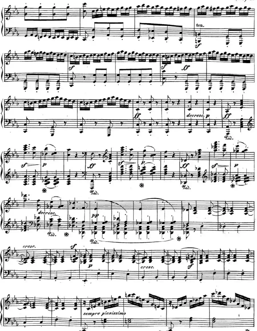 贝多芬钢琴奏鸣曲21 黎明(华尔斯坦) C大调 Op.53 C major