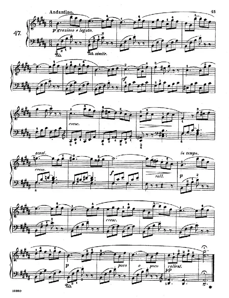 Etudes Enfantines Op.37（儿童钢琴练习曲 第46——50首）