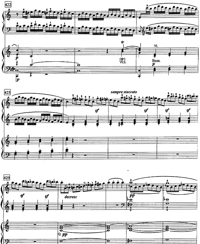 钢琴教程第八级 大型乐曲（C大调第一钢琴协奏曲 Op.15 第一乐章）