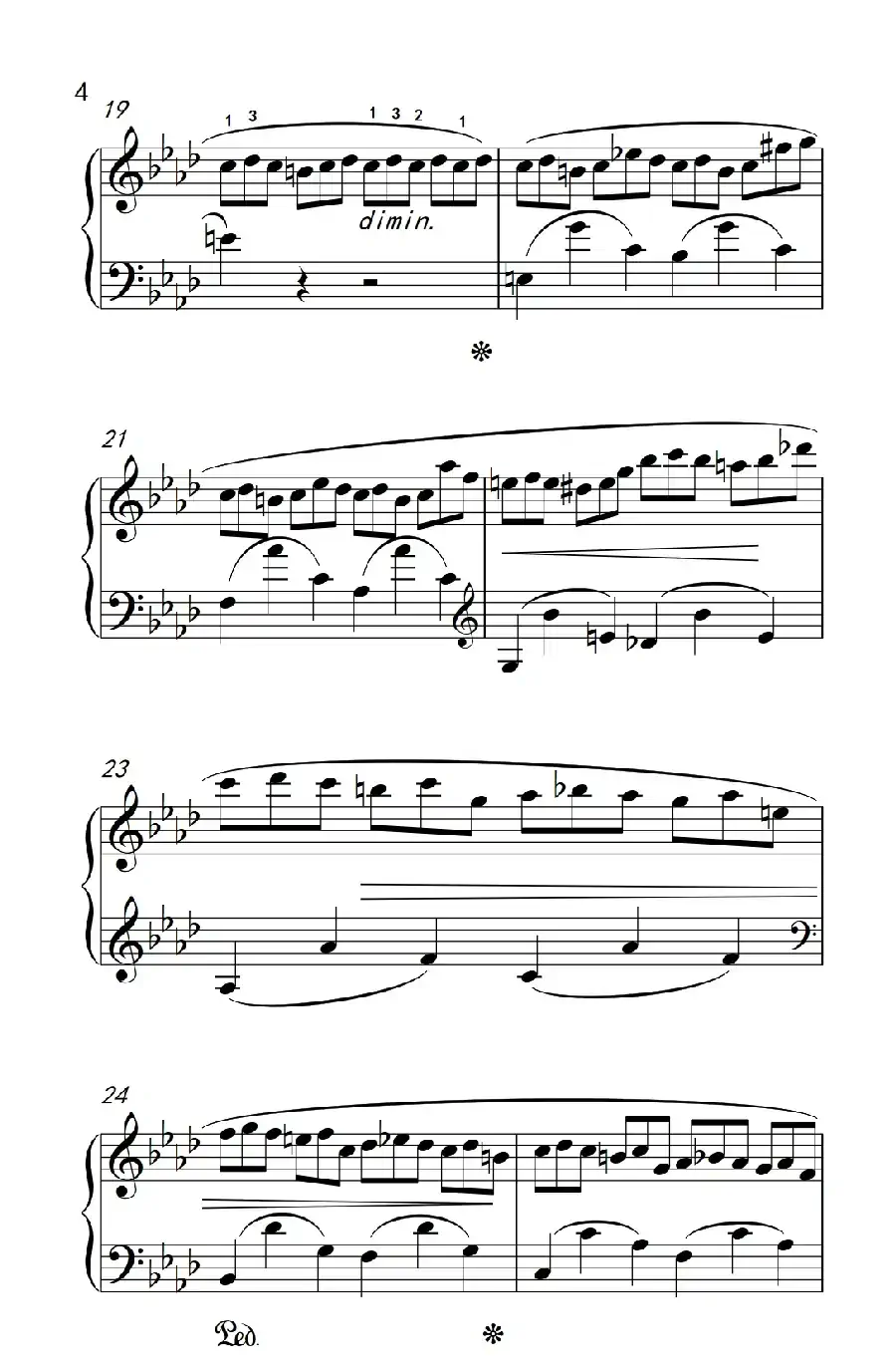 第九级1.练习曲 Op.25 No.2（中央音乐学院 钢琴（业余）考级教程 7-9级）