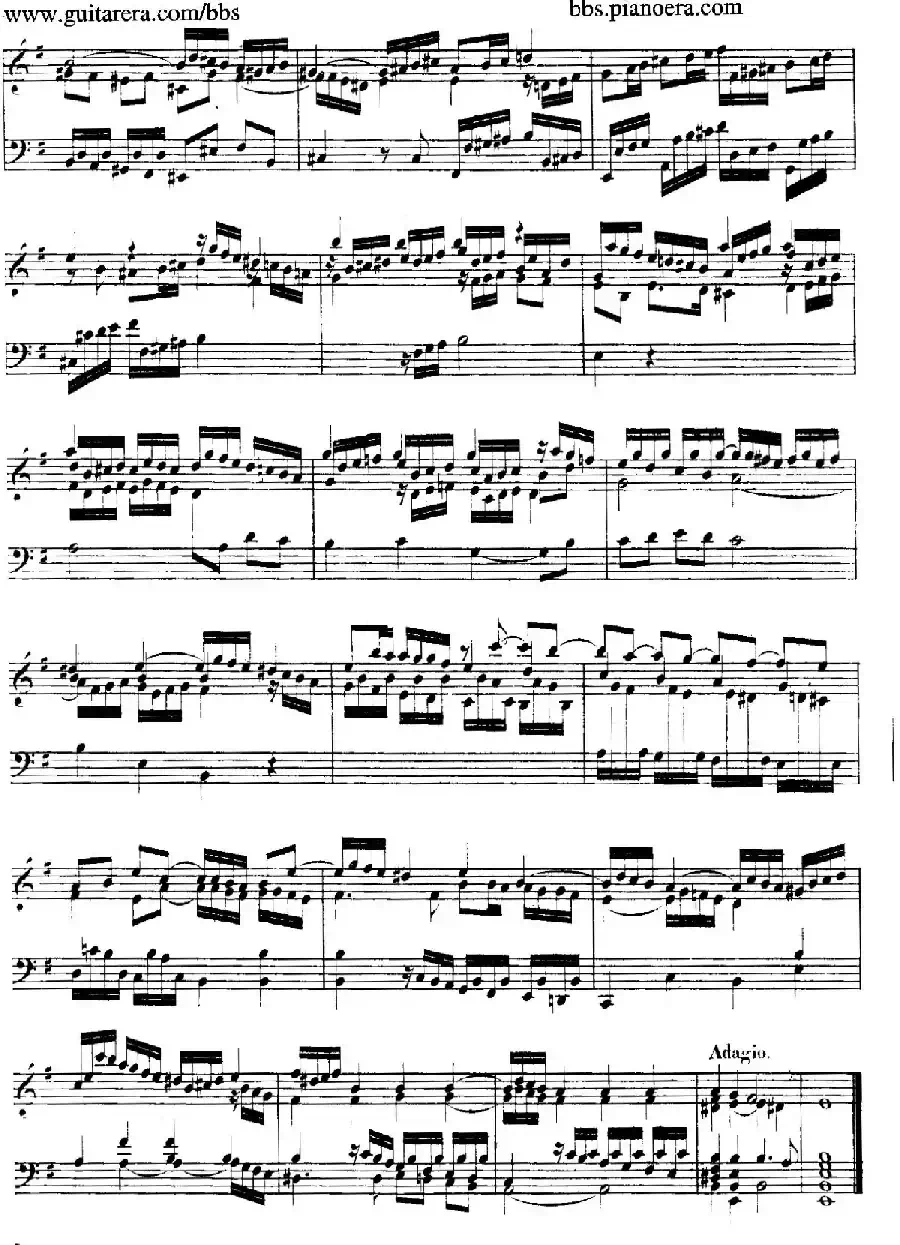 Suite No.4 in e Minor HWV 429（e小调第四组曲）