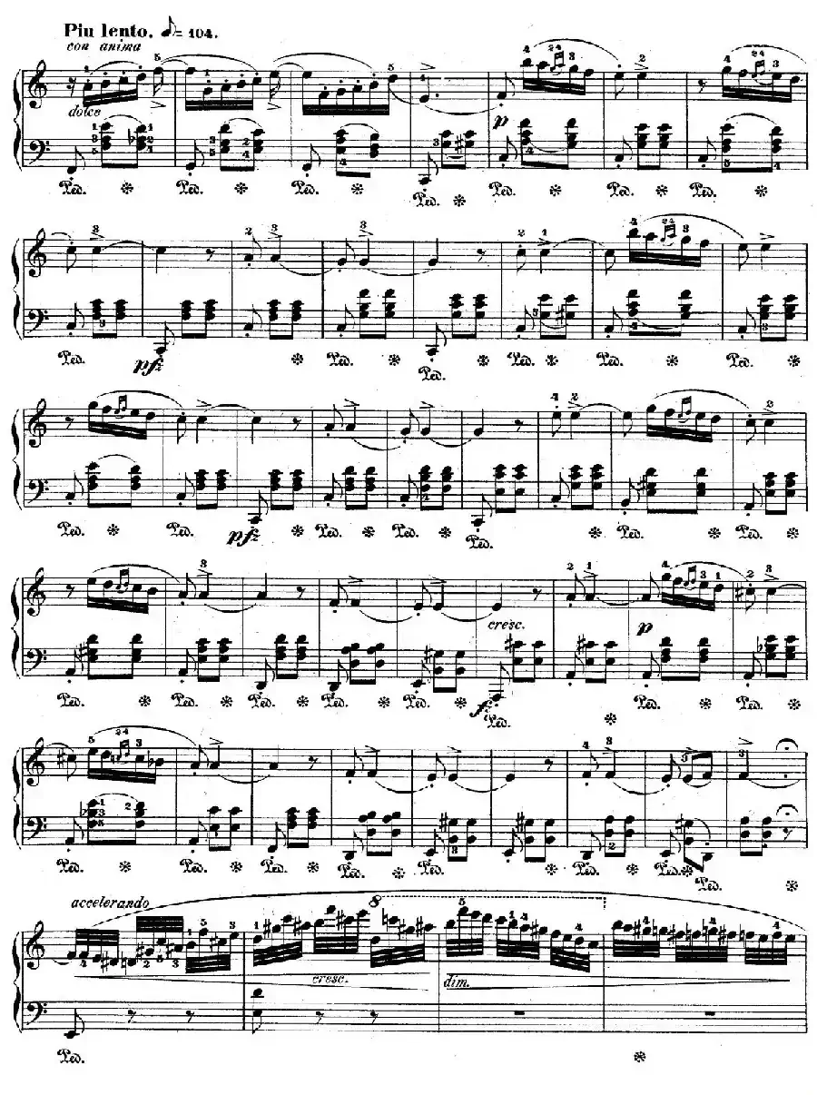 Bolero in C Major Op.19（C大调波莱罗舞曲）