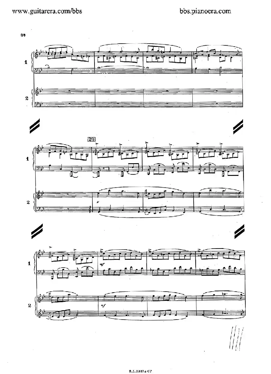 Concerto for 2 Pianos in d Minor（d小调双钢琴协奏曲·总谱）