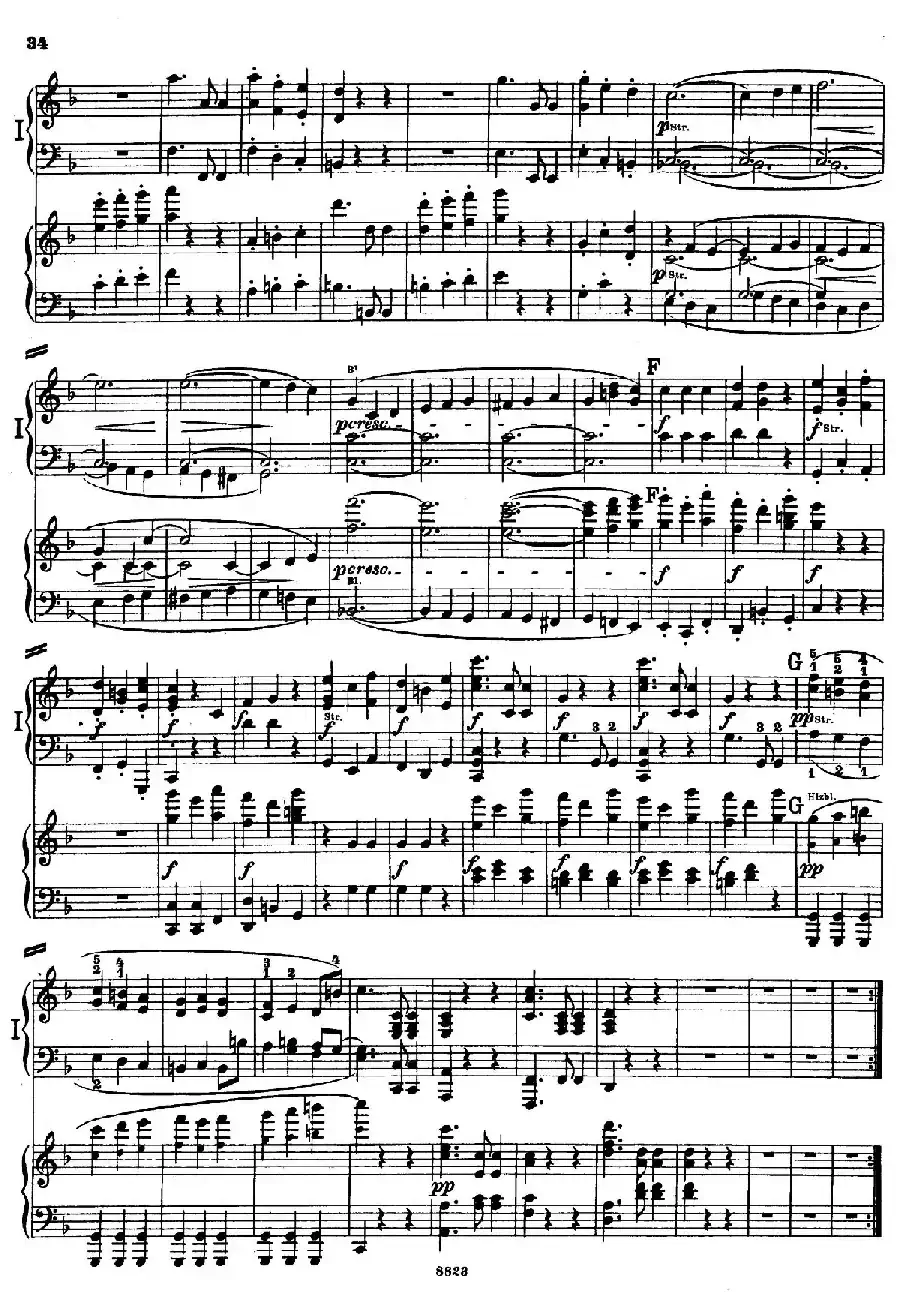 d小调第九交响曲 Op.125（双钢琴P33——42）
