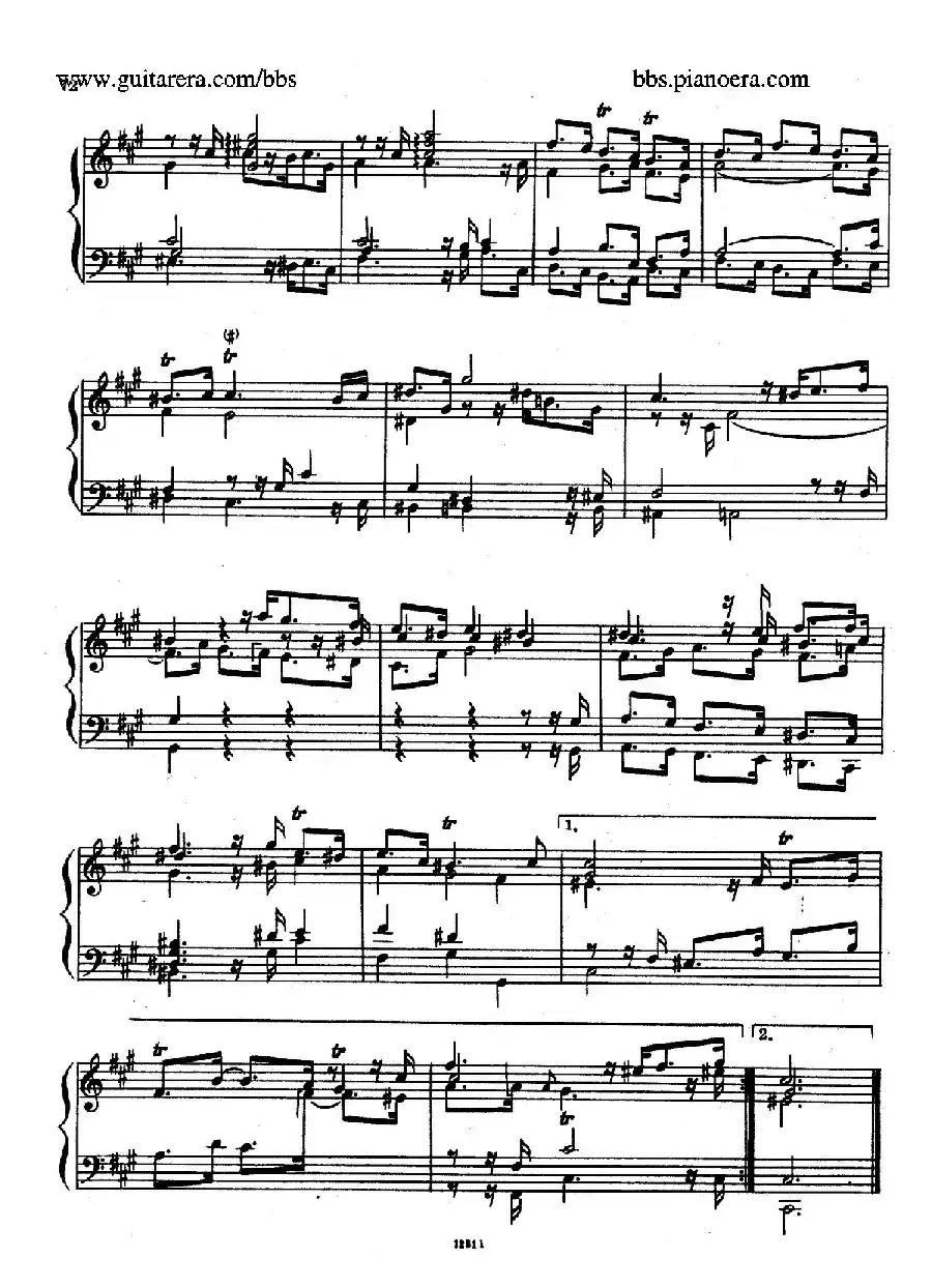 Suite No.6 in f-sharp Minor HWV 431（升f小调第六组曲）