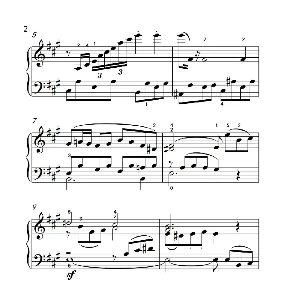 奏鸣曲 Opus 2 Nr.2 第四乐章(贝多芬奏鸣曲集 1)