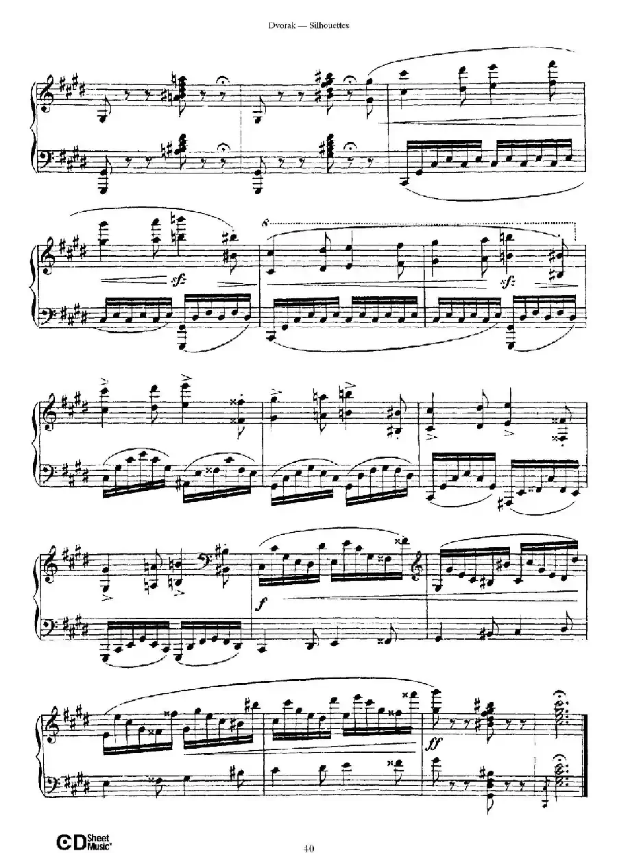 12 Silhouettes Op.8（12首剪影·12）