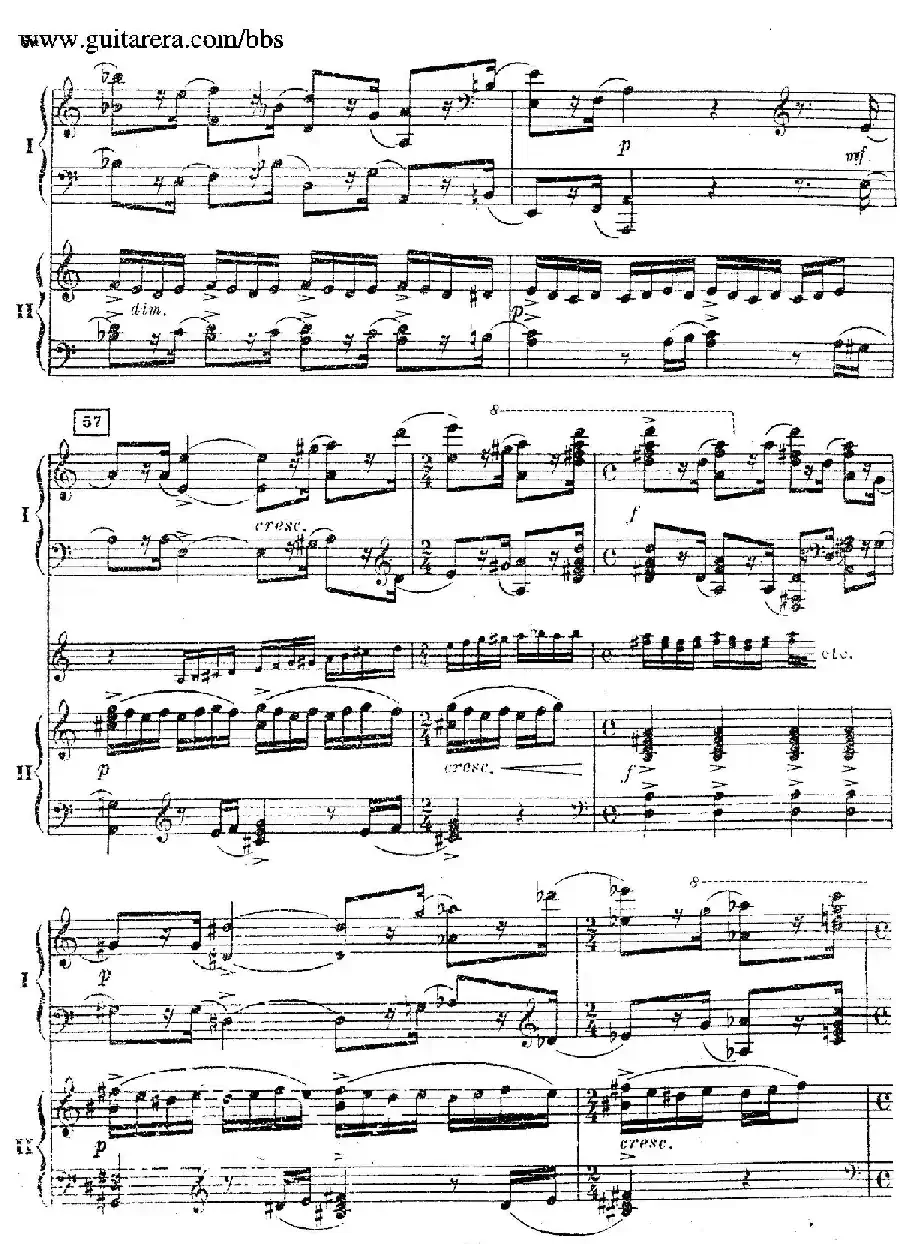 Rhapsody On A Theme Of Paganini Op.43（帕格尼尼主题狂想曲·双钢琴）（P61——87）