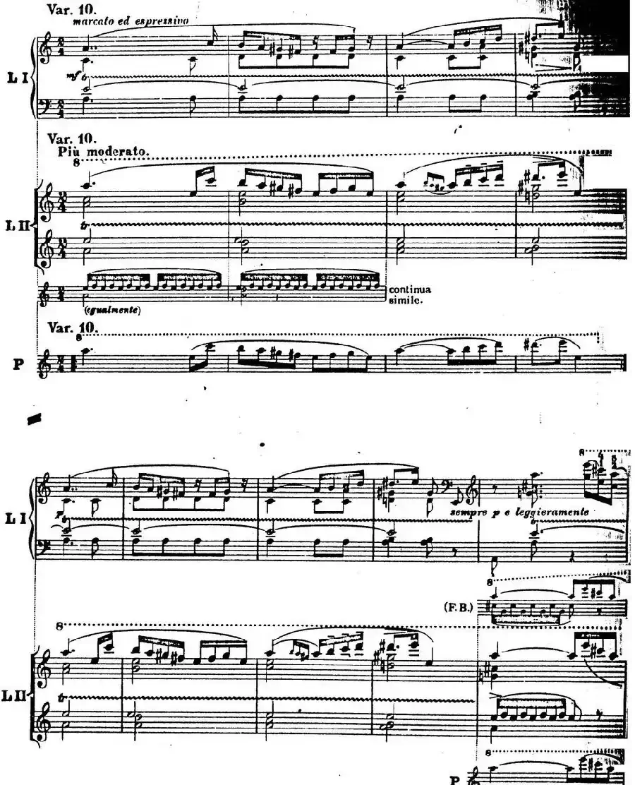 6首帕格尼尼大练习曲（Thema mit Variationen Etude Nr.6）