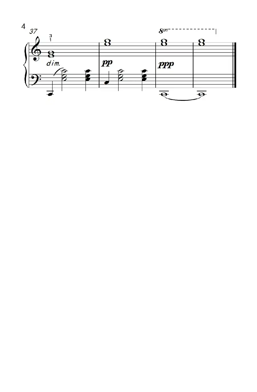 罗密欧与朱丽叶 序曲（约翰·汤普森 成人钢琴教程 第三册）