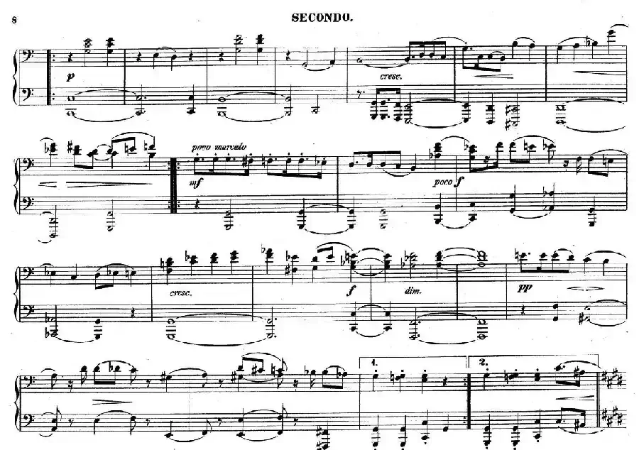 Zwolf Original-Compositionen fur Pianoforte zu 4 Handen Op.57（12首四手联弹小品·3）