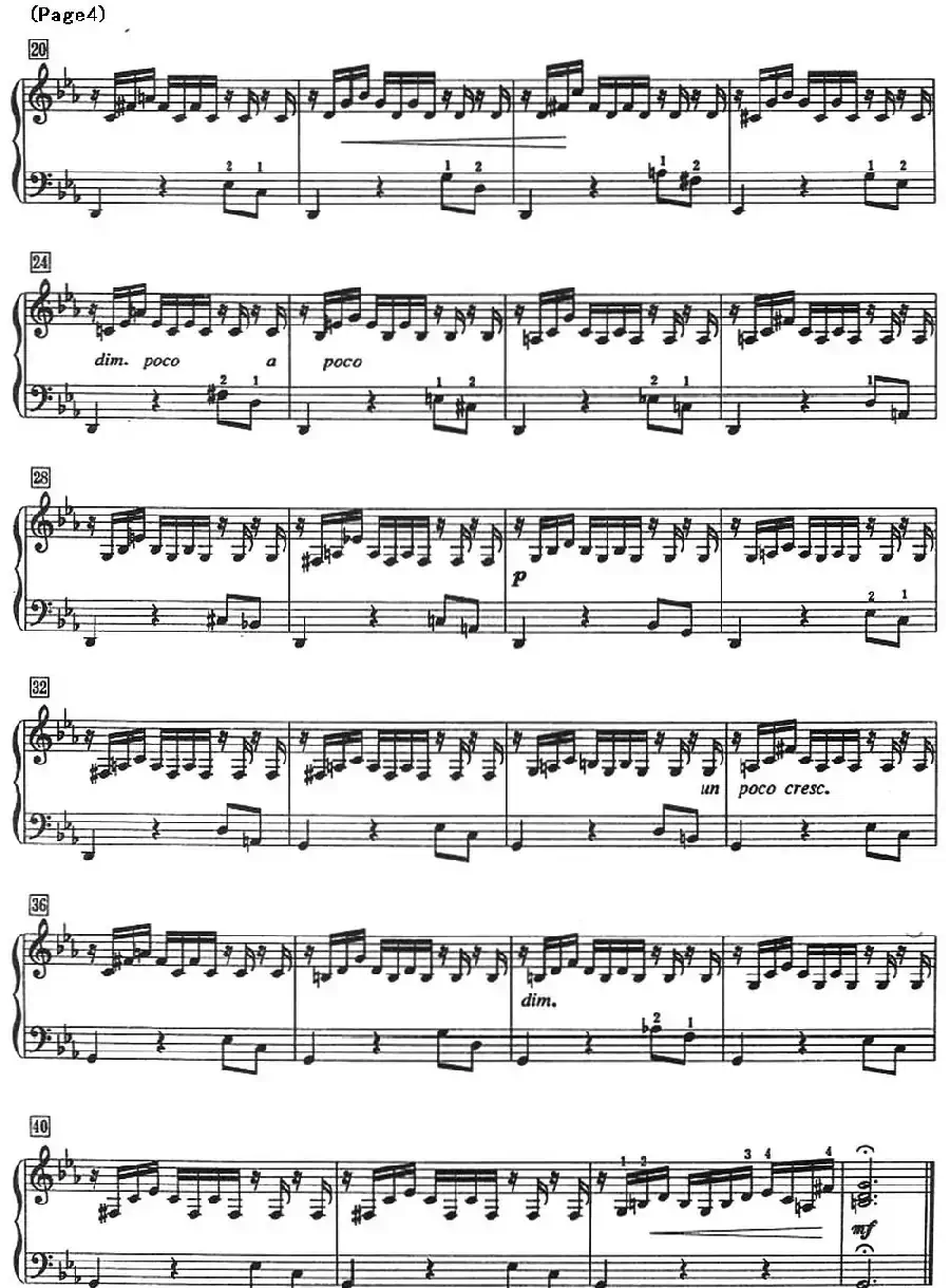 巴赫小前奏曲（NO.1-NO.4）