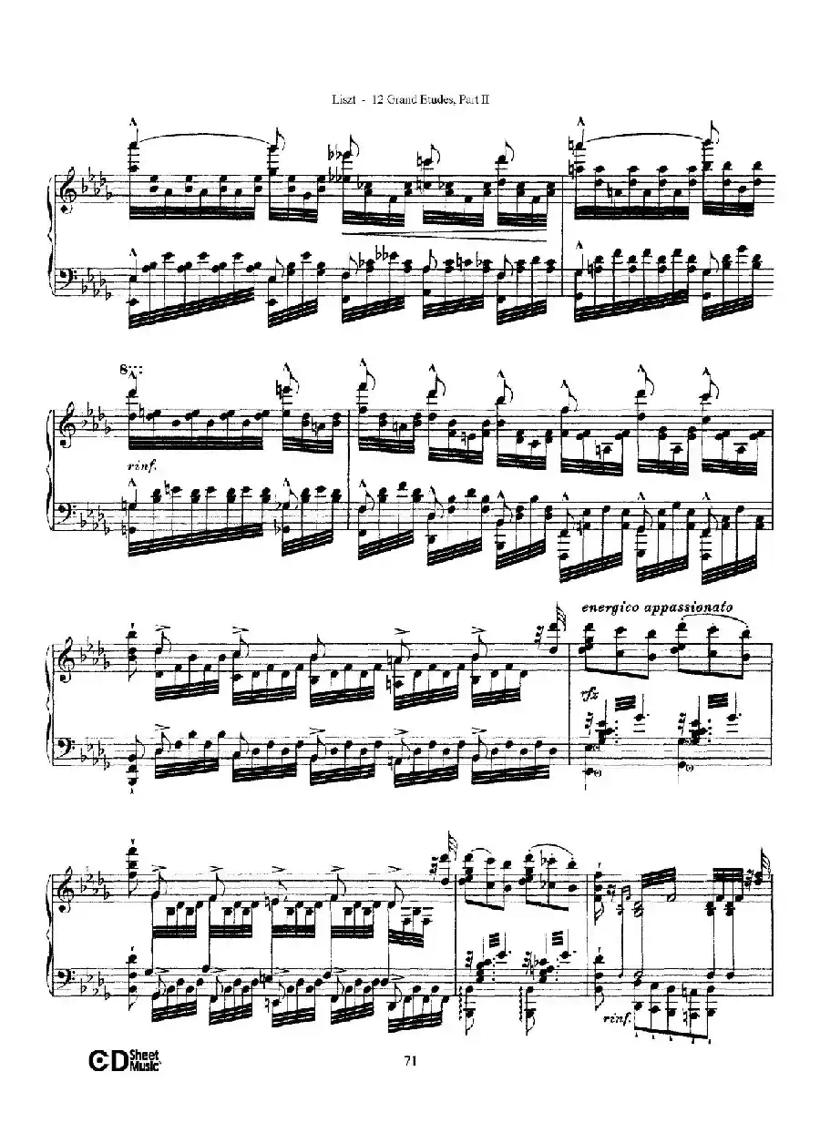 12 Grand Etudes S.137（12首华丽的练习曲·12）