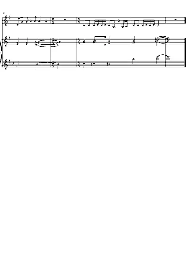 偶尔(钢琴伴奏谱)